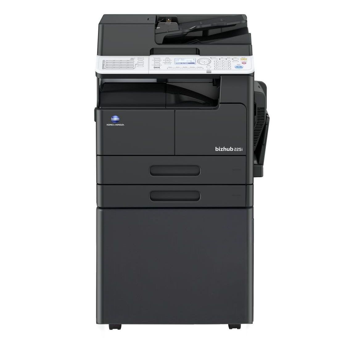 Konica Minolta bizhub 225i - Set 5 - με ενσωματωμένη κάρτα δικτύου (NiC), Αυτοματο Τροφοδοτη (DF), Panel (MK), Διπλη Οψη (AD), 2η Κασετα Τροφοδοσιας (PF), Βαση (DK) και Δύο μπουκάλ